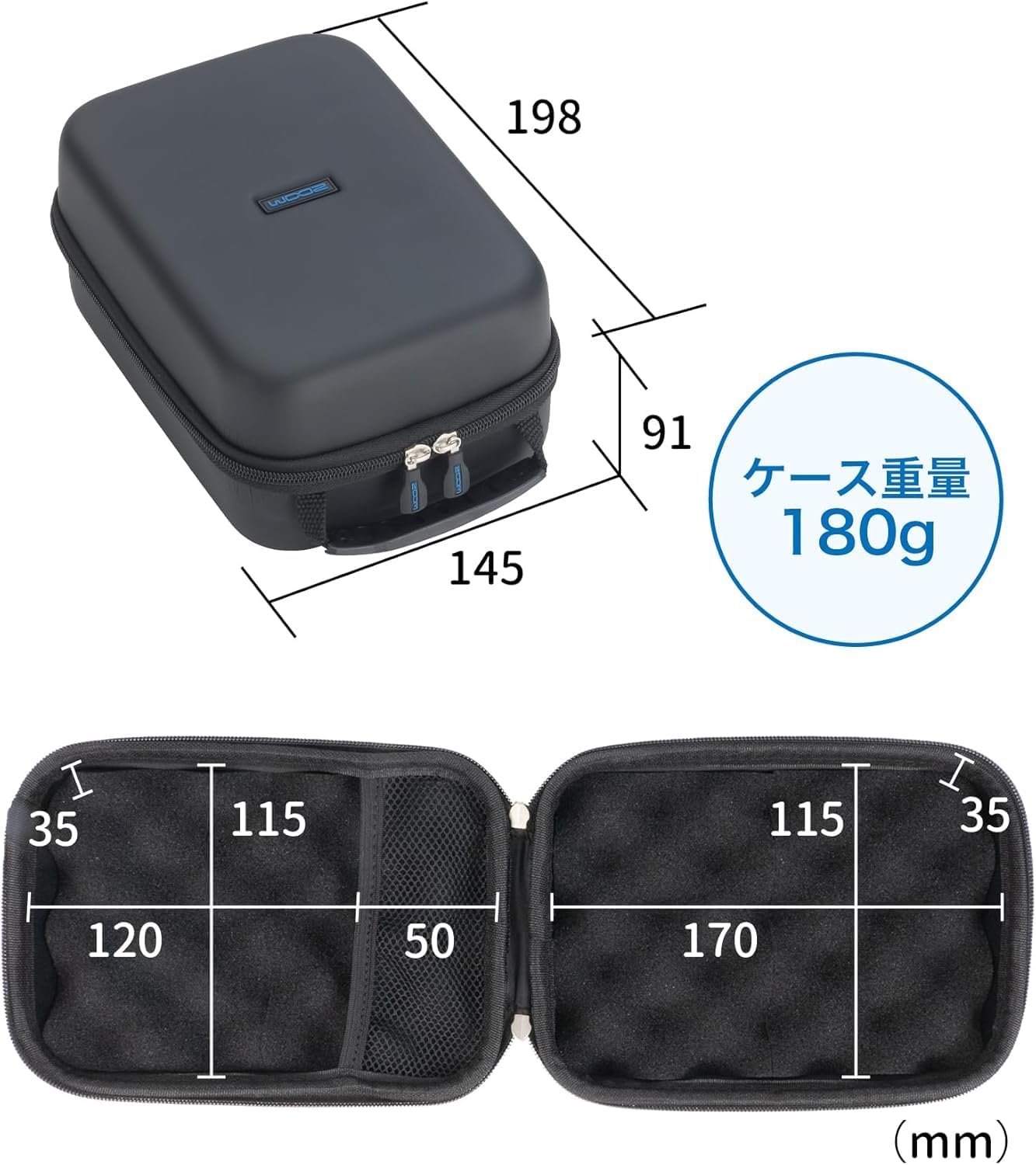 Detalle de ZOOM AC-2 アコースティックギター用プリアンプ&ハンドル付きセミハードケースセット