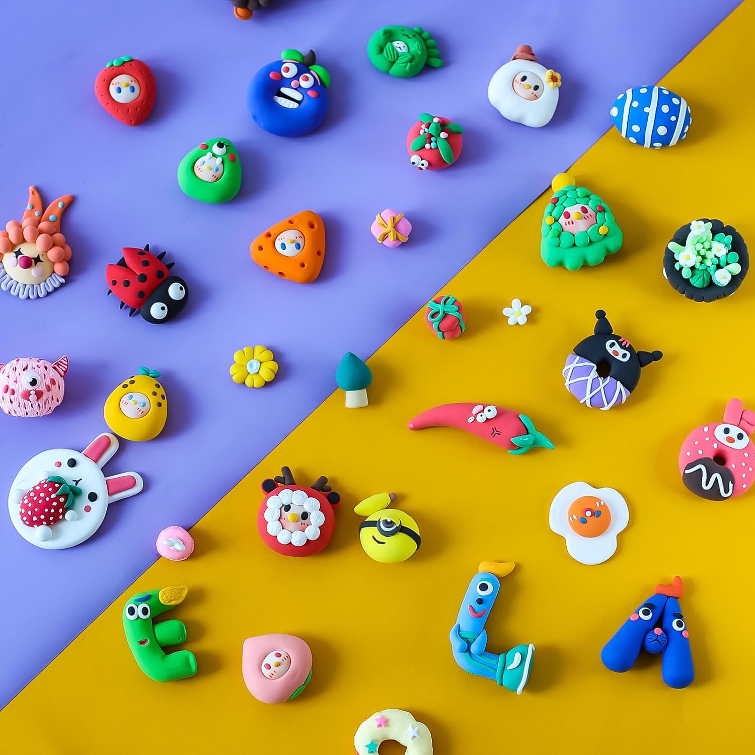 Thumbnail 2 de iFergoo Air Dry Clay for Kids 60 Colours
