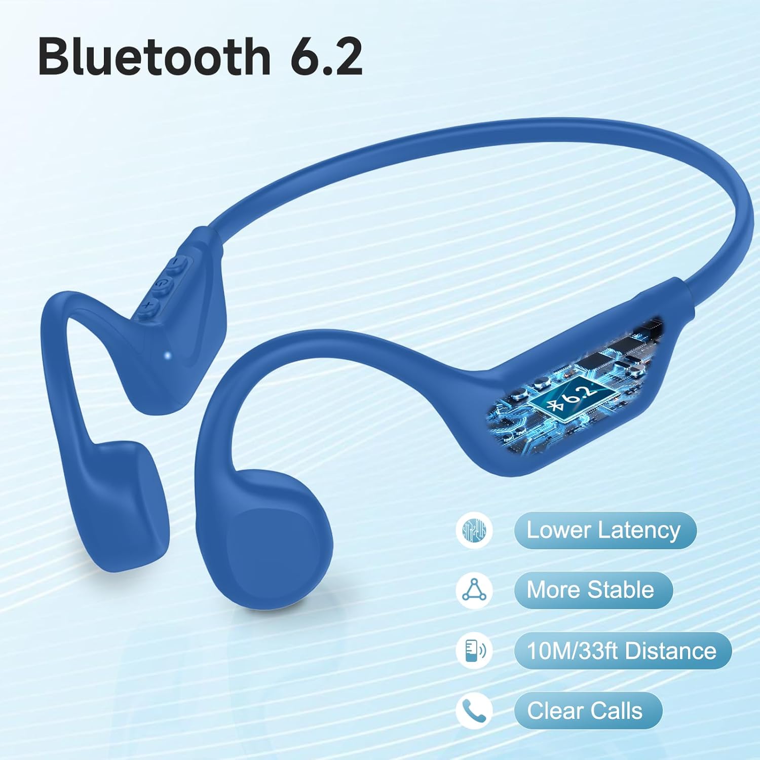 Thumbnail 4 de IFECCO Bone Conduction Headphones Bluetooth 6.2 Open-Ear Wireless Headphones for Sports