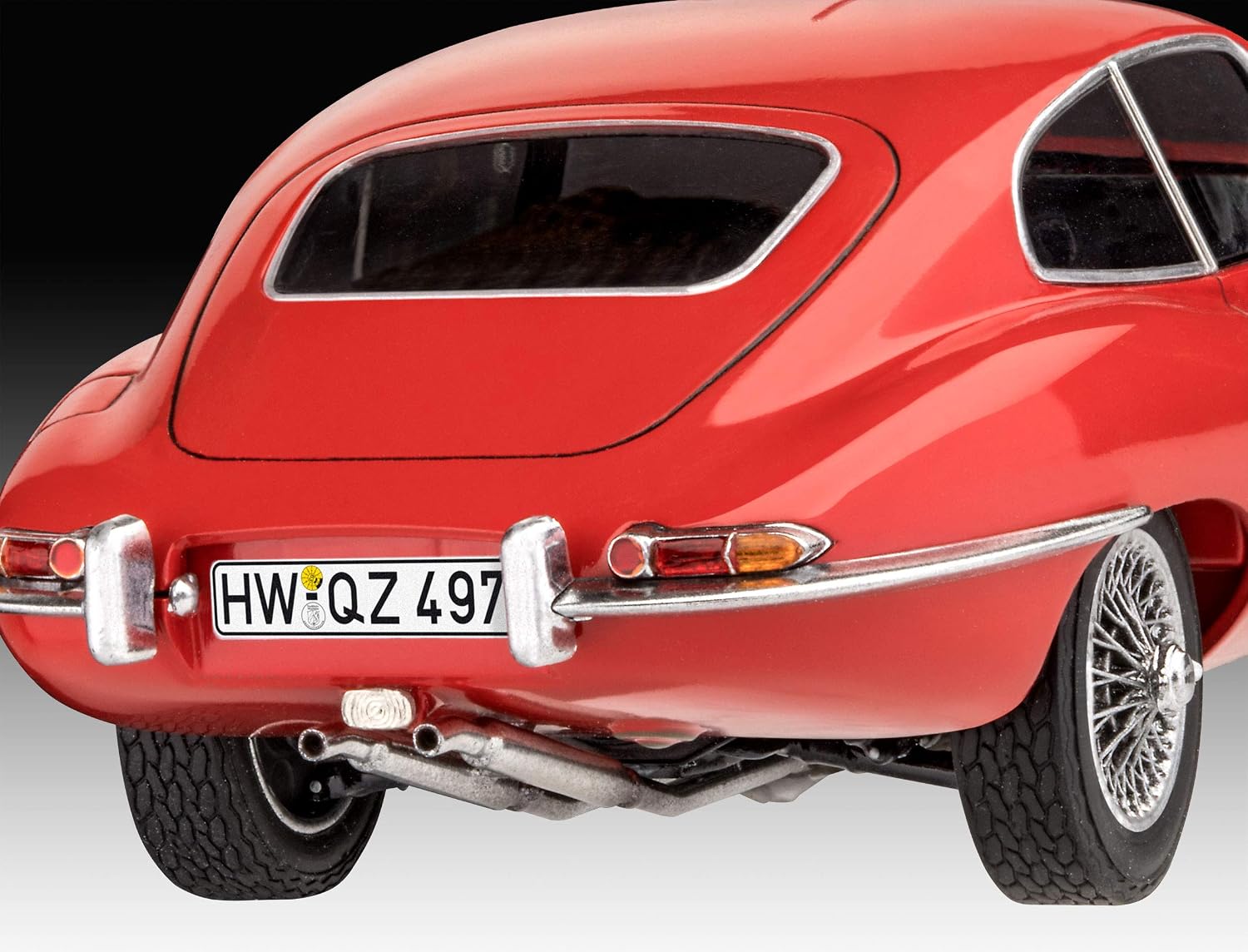Detalle 2 de Revell Modellbausatz Jaguar E-Type (Coupé) 1:24 – originalgetreuer Bausatz für Einsteiger