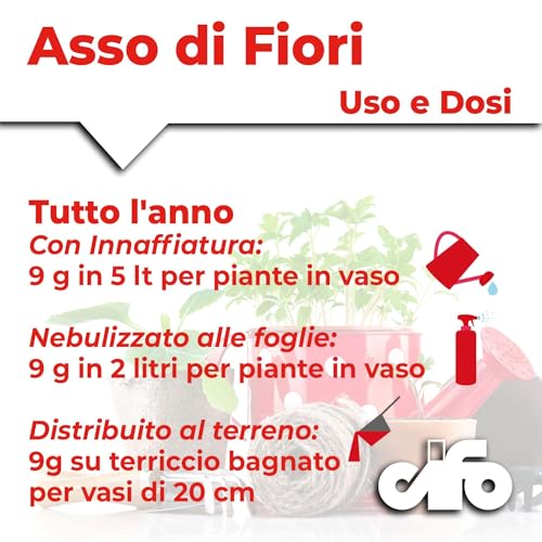 Detalle de CIFO Asso di Fiori - Concime in Polvere per Piante Verdi, Fiorite e Orto (1 kg)