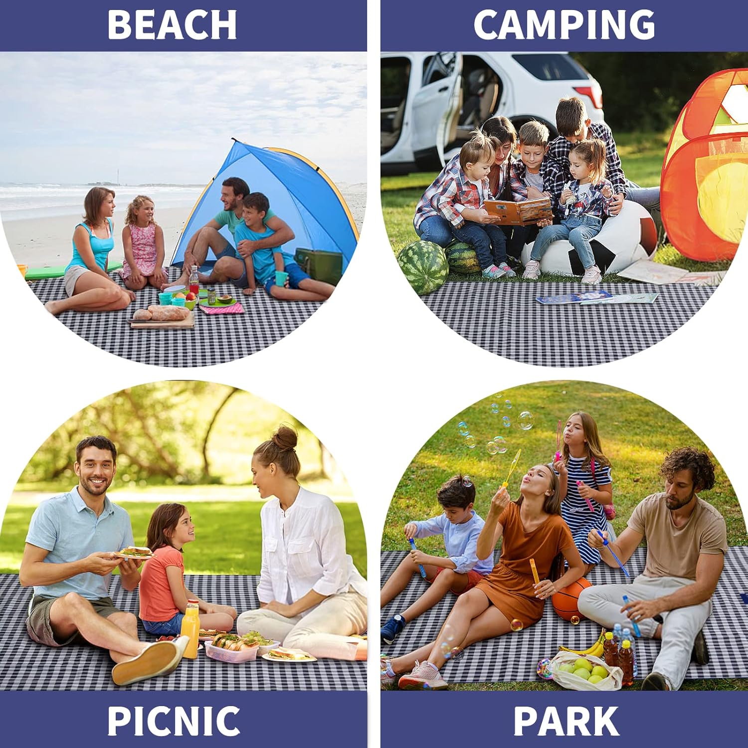 Thumbnail 6 de Habaylin Picnic Blanket 200 x 200 cm
