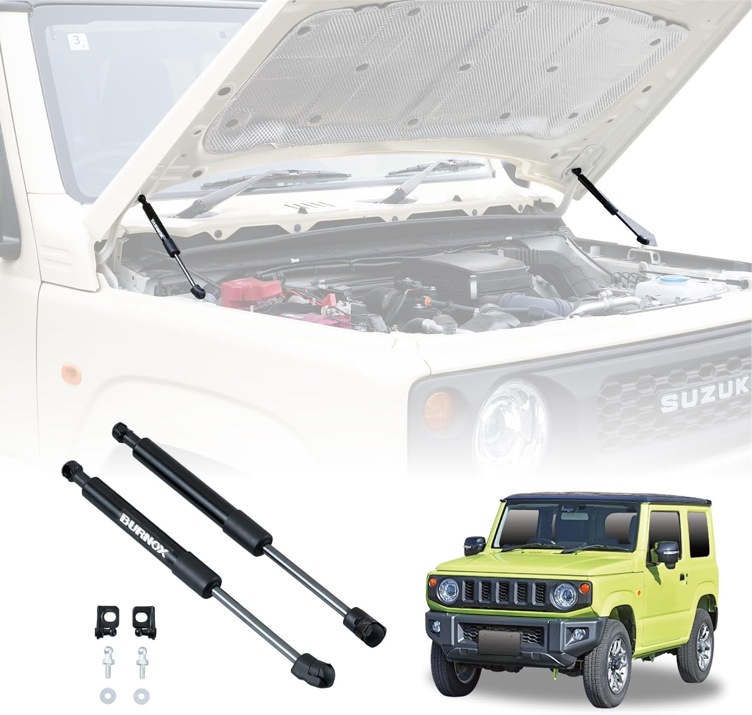 Detalle de セイワ(SEIWA) IMP391 ジムニー専用ボンネットダンパー JB64/JB74/JC74対応・自由停止