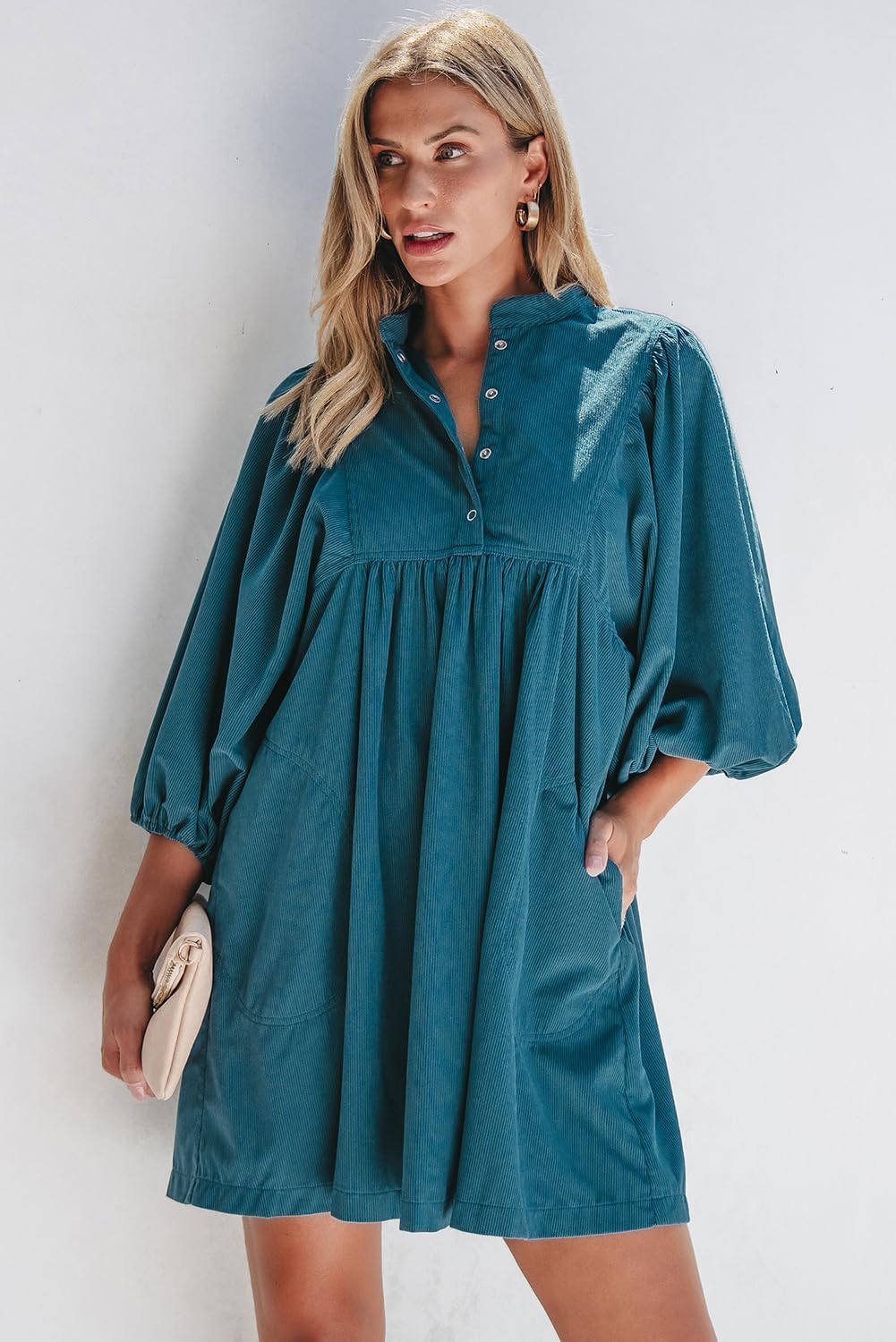 Detalle de Opemiby Corduroy Mini Dress