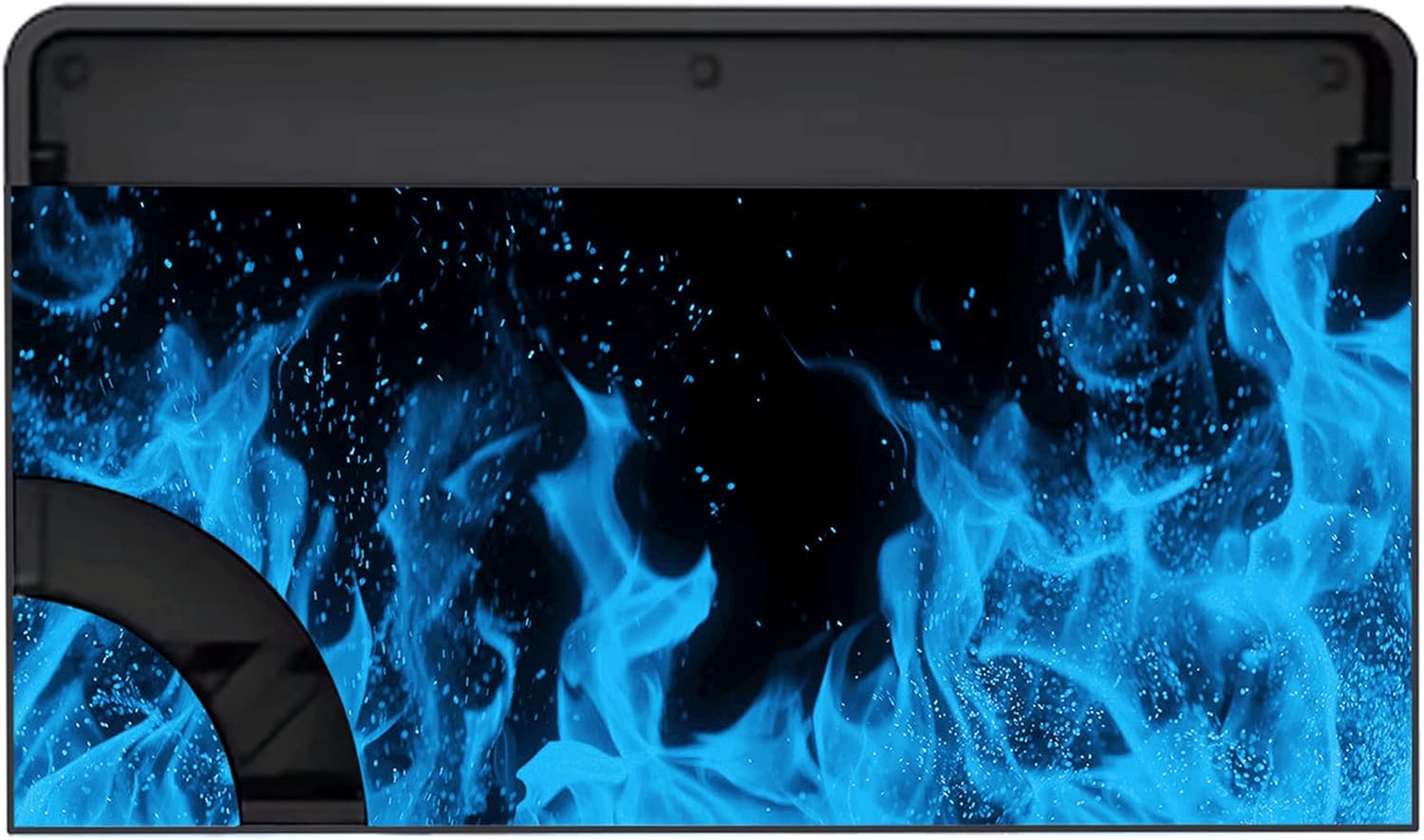 Thumbnail 5 de playvital Full Set Protective Stickers for Nintendo Switch OLED – Blue Flame vinyl skins for console, Joy-Con, dock & grip