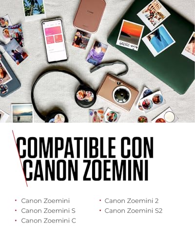 Thumbnail 6 de Canon Zink™ Papel Fotográfico Adhesivo 5x7,6 cm (50 Hojas) para Zoemini ZINK: Pegatinas desde el móvil