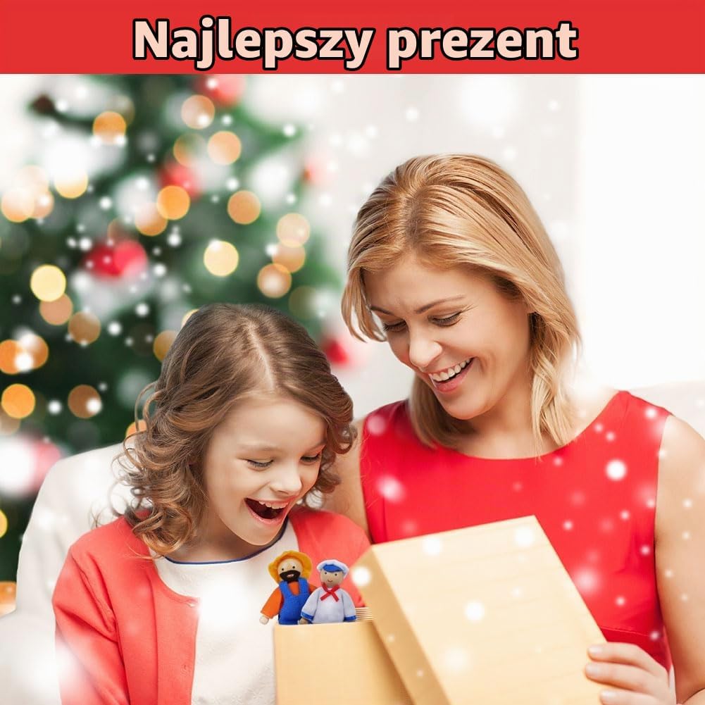 Thumbnail 6 de Aolso – drewniany zestaw 9 lalek 10 cm z ruchomymi kończynami