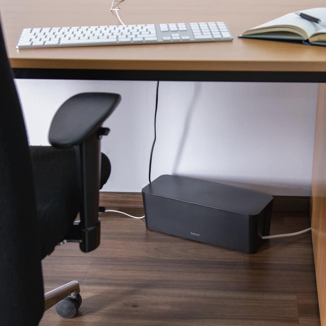 Thumbnail 5 de Hama Kabelbox Maxi: Kabelmanagement für Steckdosenleisten, Ladegeräte & mehr (schwarz)