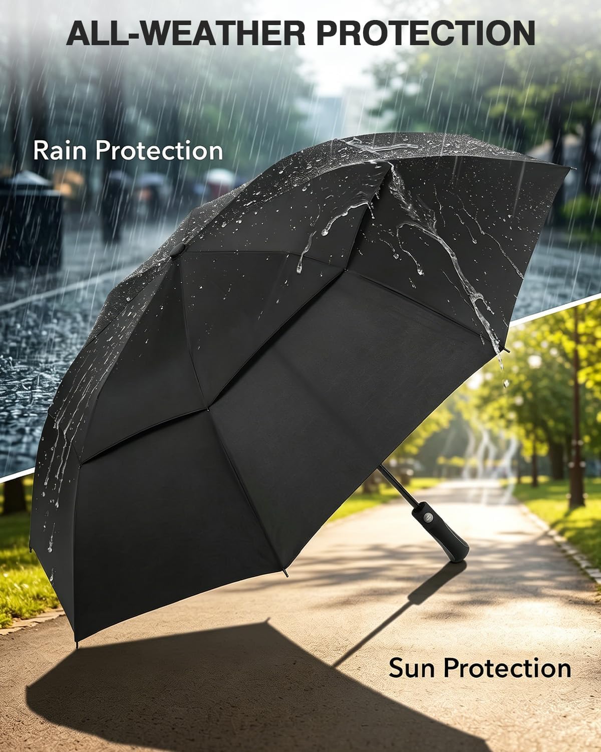 Thumbnail 4 de Lorrrtta Golf Umbrella Windproof and Rainproof 54-Inch with Automatic Open