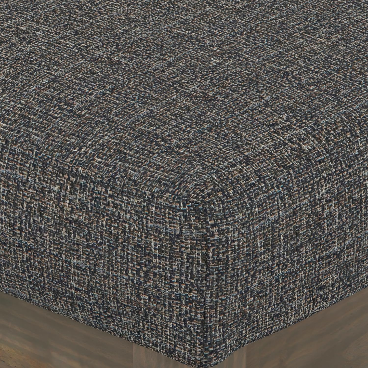 Detalle de SIMPLIHOME Upholstered Ottoman, 27-Inch