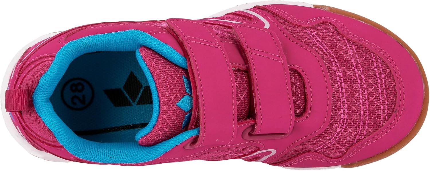 Detalle de Lico Mädchen Boulder V Hallenturnschuhe, Pink Türkis, 36 EU – Praxistauglicher Hallenpartner