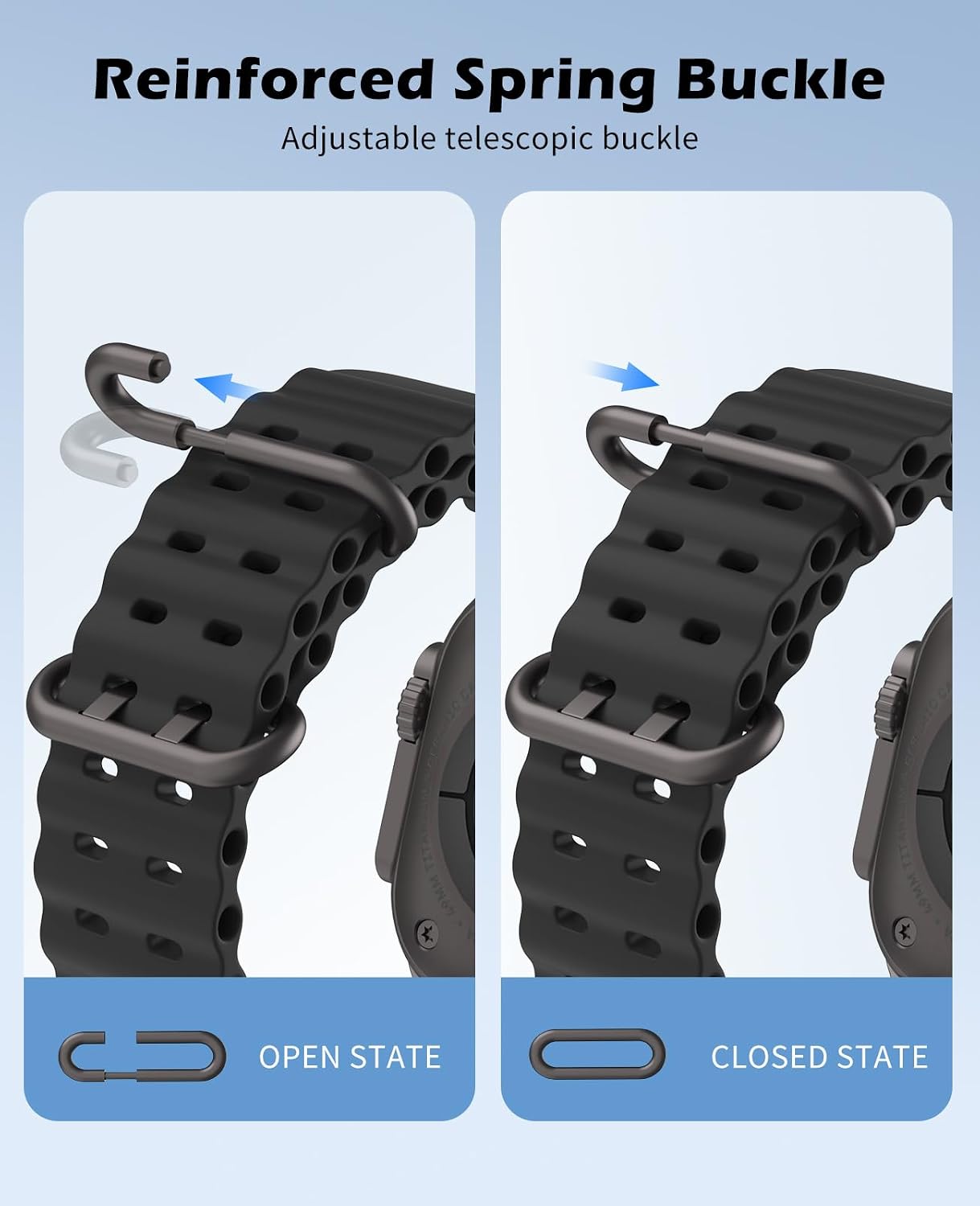 Detalle 2 de TiMOVO Ocean Strap 49mm breathable sport band