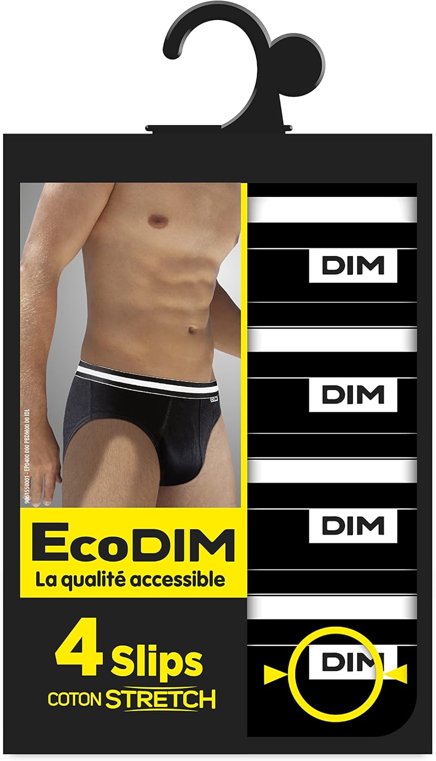 Thumbnail 3 de Dim Slip Homme Ecodim Coton Stretch x4