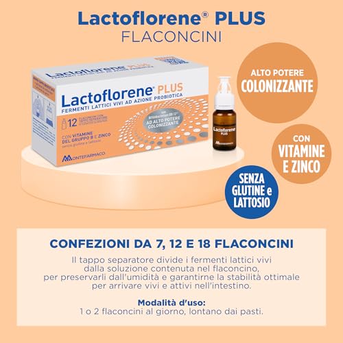 Thumbnail 6 de Lactoflorene Plus: probiotici vivi con zinco e vitamine B per l’equilibrio intestinale