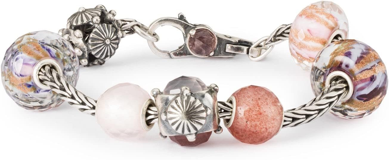 Detalle de Trollbeads Melodia in perla di vetro viola TGLBE-30102