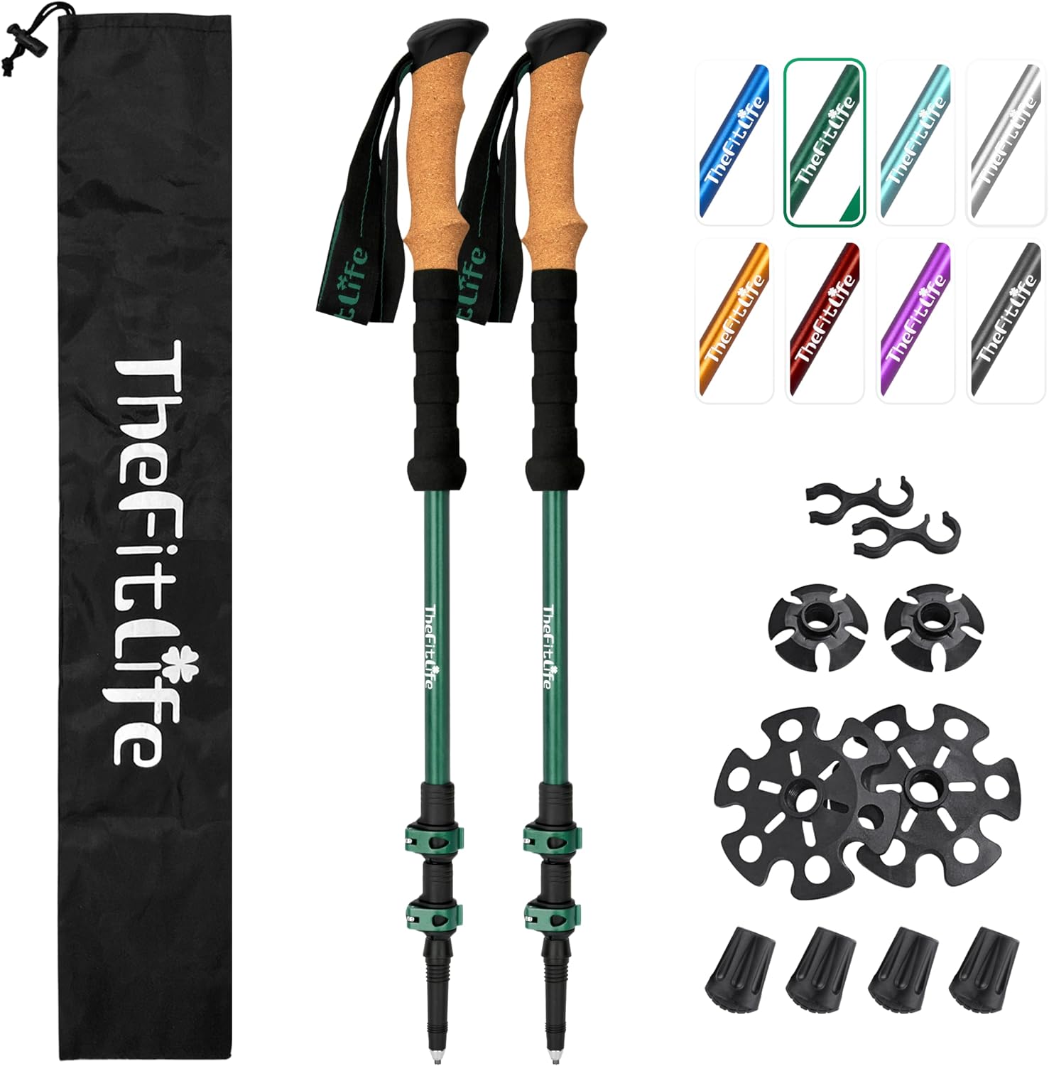 Imagen de TheFitLife Trekking Poles Lightweight 7075 Aluminium en OfertitasTOP
