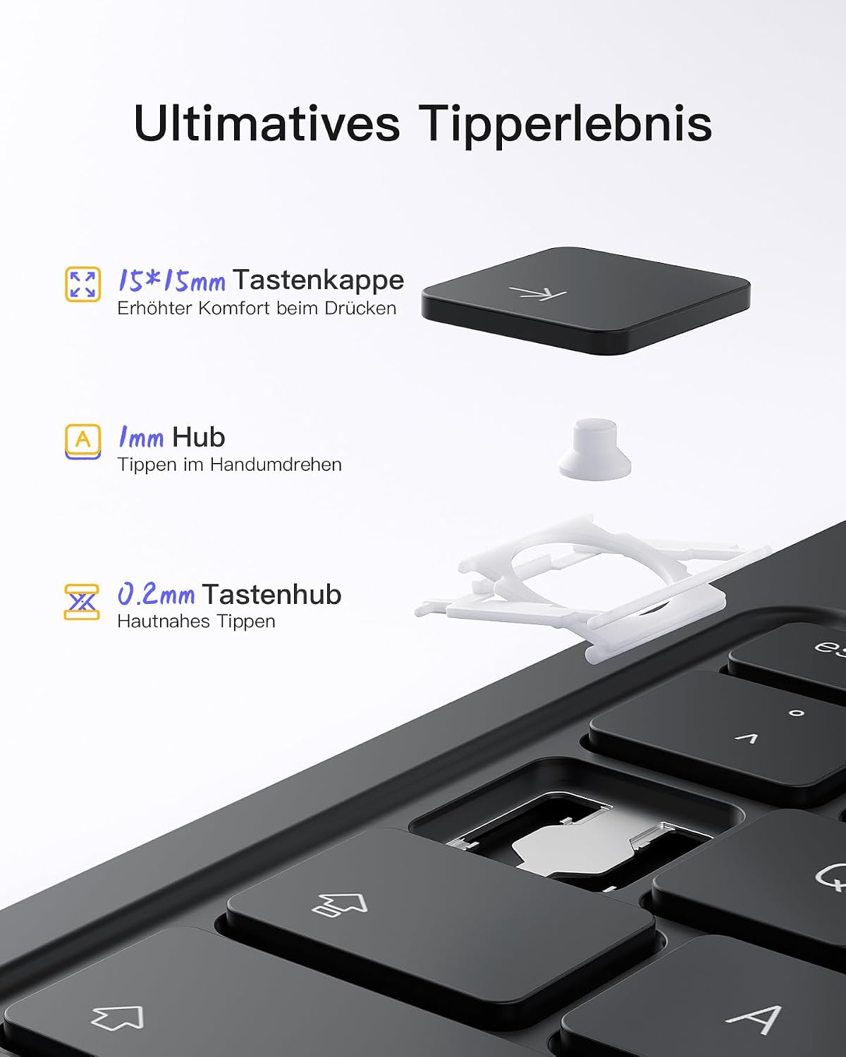 Thumbnail 6 de Inateck iPad 10 Hülle mit Tastatur 0,7 cm