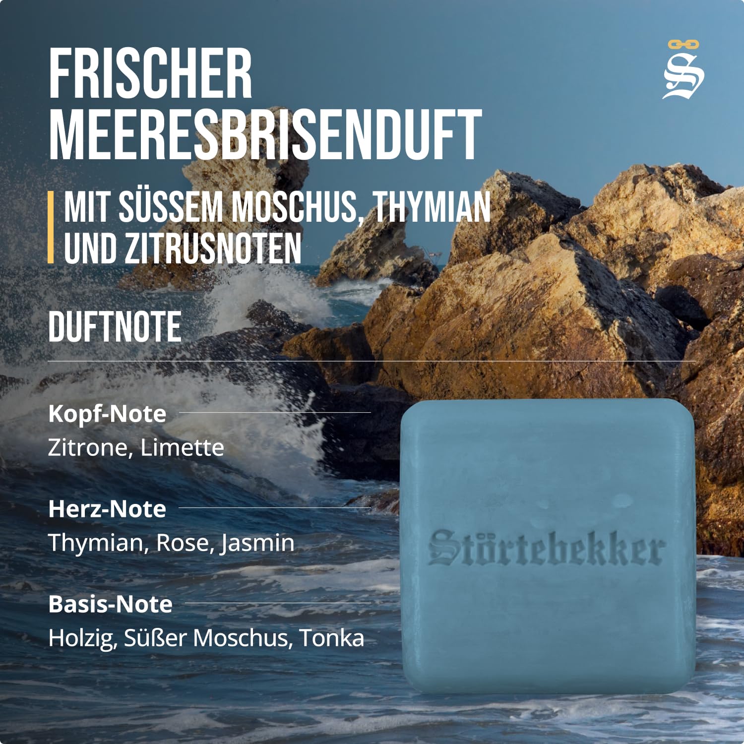 Thumbnail 2 de Störtebekker Premium Shampoo Bar Sea Breeze – 3in1 feste Duschseife für Haar, Kopfhaut & Bart (100 g)
