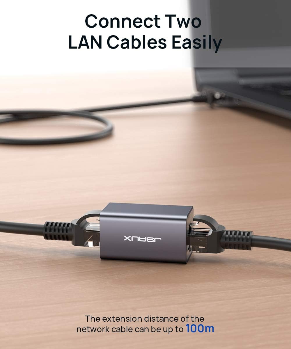 Thumbnail 1 de JSAUX Accoppiatore RJ45 (2 Pezzi) – Accoppiatore di Rete per Estendere Cavi LAN fino a 10 Gbit/s