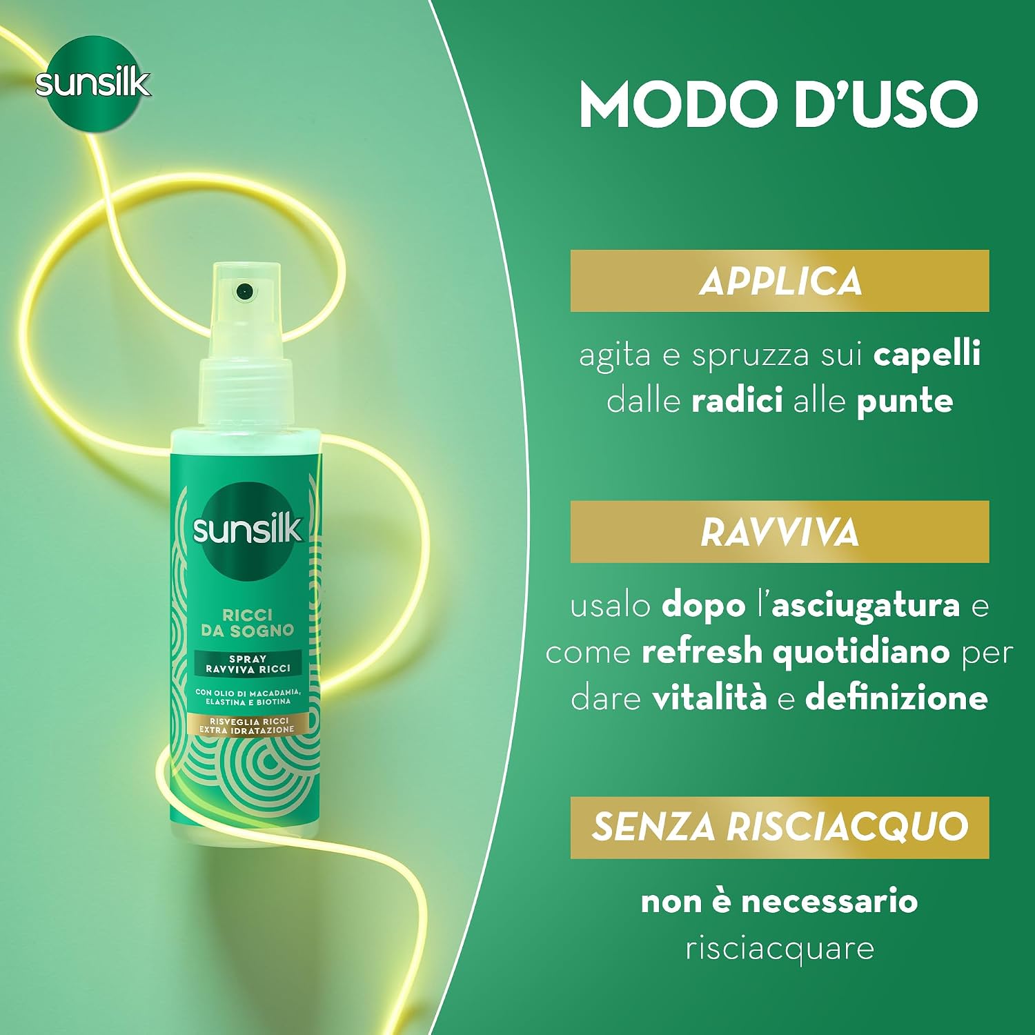 Thumbnail 4 de Sunsilk Spray Ravviva Ricci – Linea Ricci da Sogno, confezione 4x150 ml