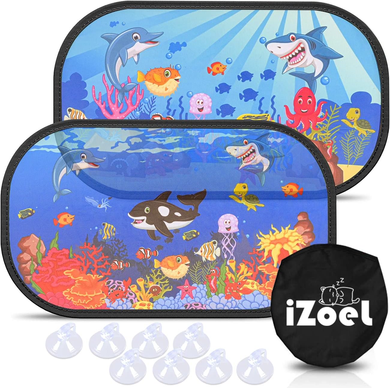 iZoeL Kinder Auto Sonnenschutz 2er Set