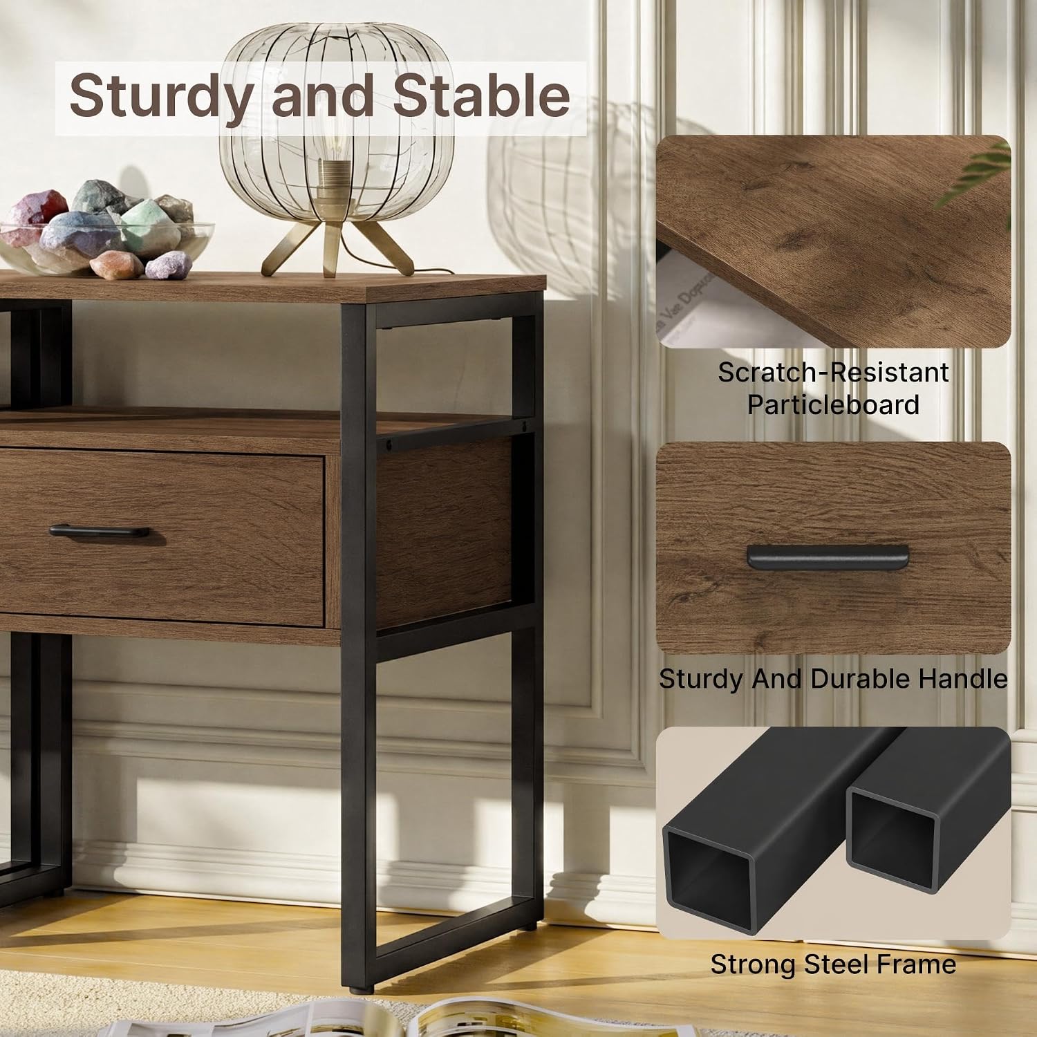 Detalle 2 de KISLOT Nightstand Set in Walnut
