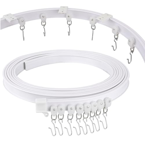 Thumbnail 3 de Yoowish 7M Curtain Rail Ceiling Track – Bendable, Flexible Solution for Room Dividers and Windows