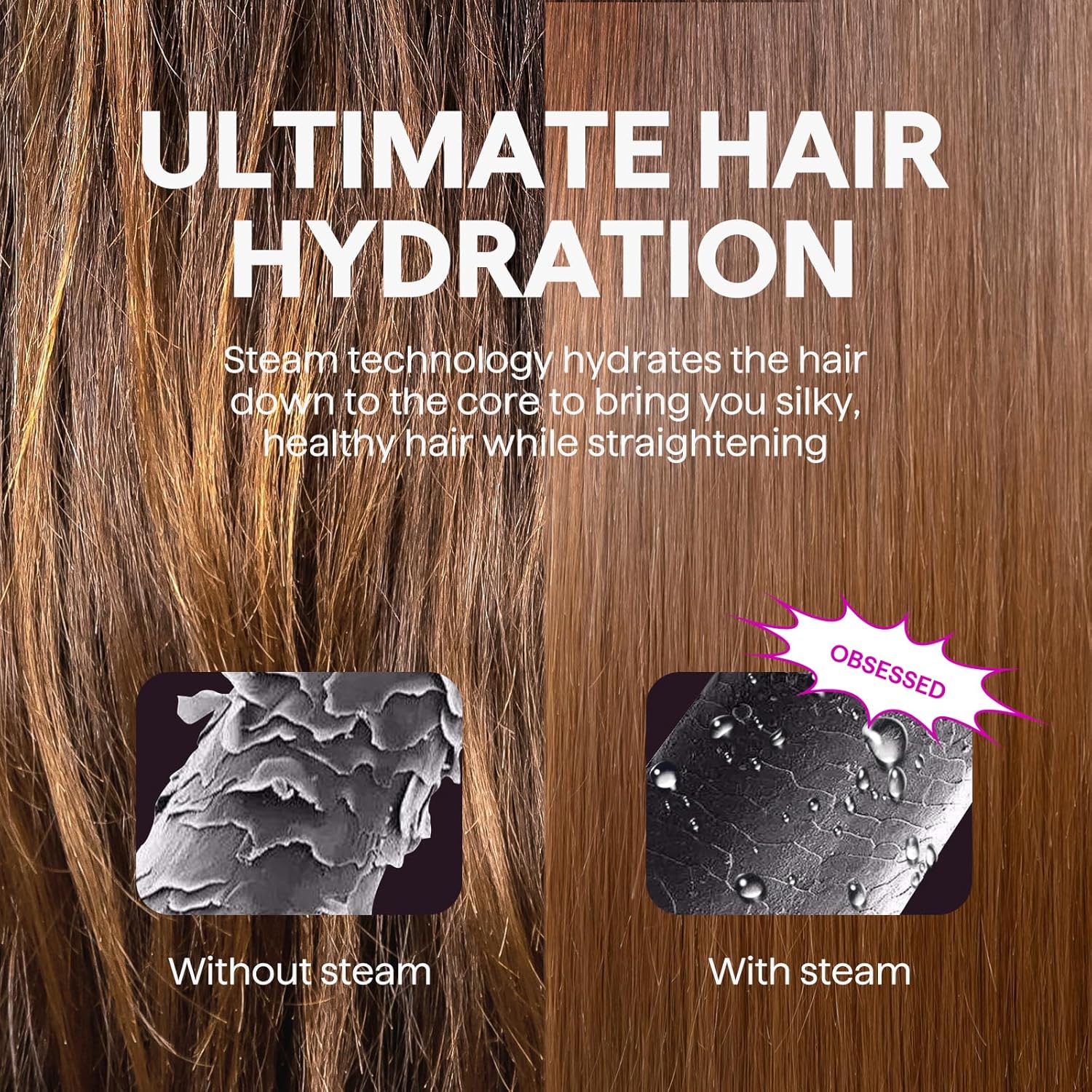 Detalle de Wavytalk Pro Steamline Pro hair straightener brush 🎀