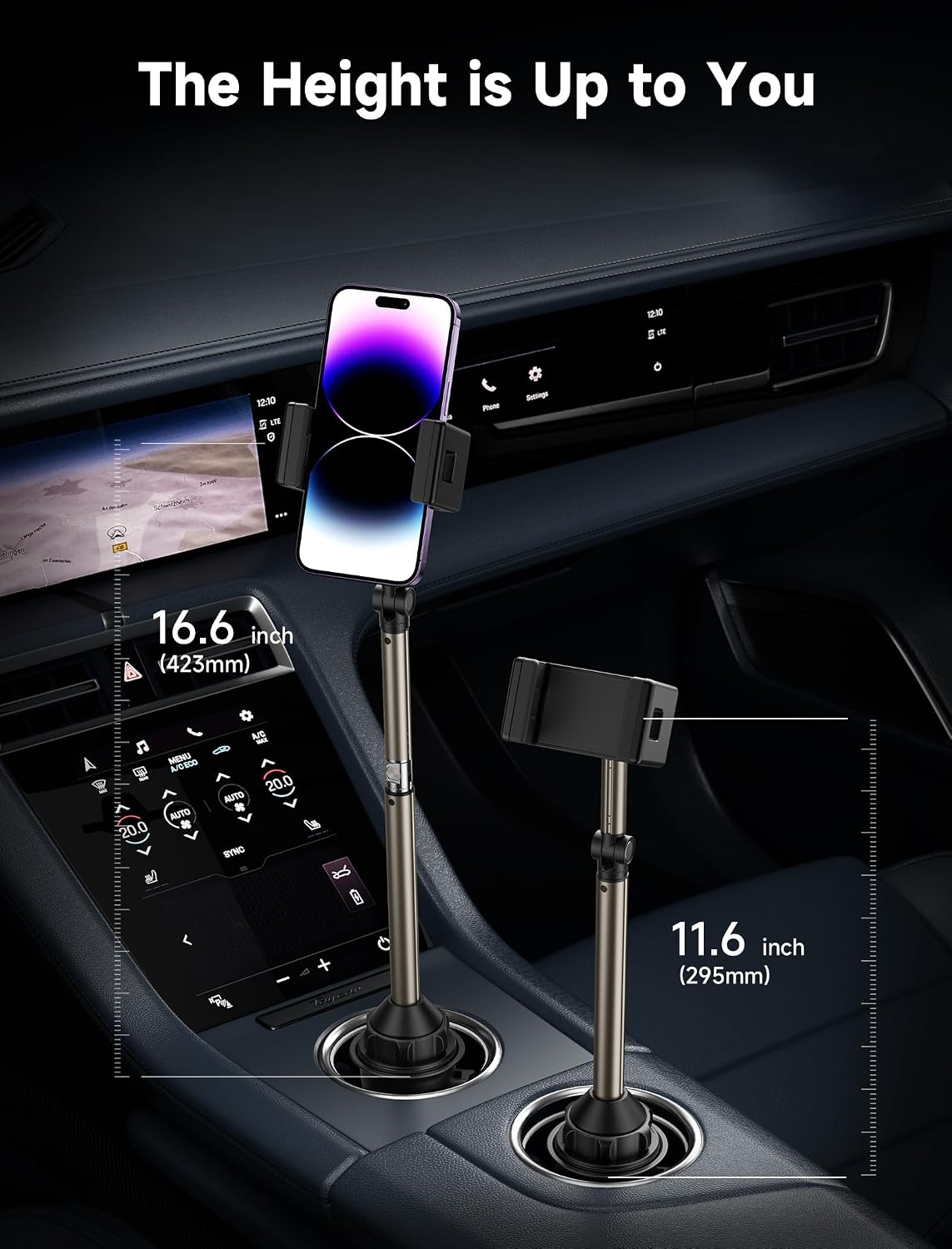 Detalle 2 de JSAUX Soporte de Teléfono para Coche 🚗 Ultra Estable y Ajustable