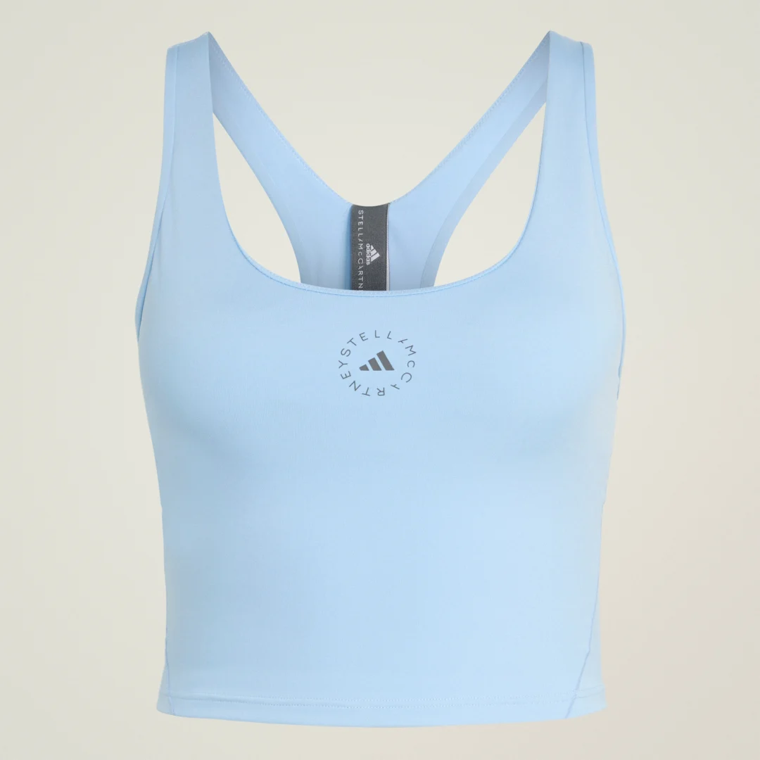 Thumbnail 3 de Camiseta técnica corta adidas by Stella McCartney Yoga – azul