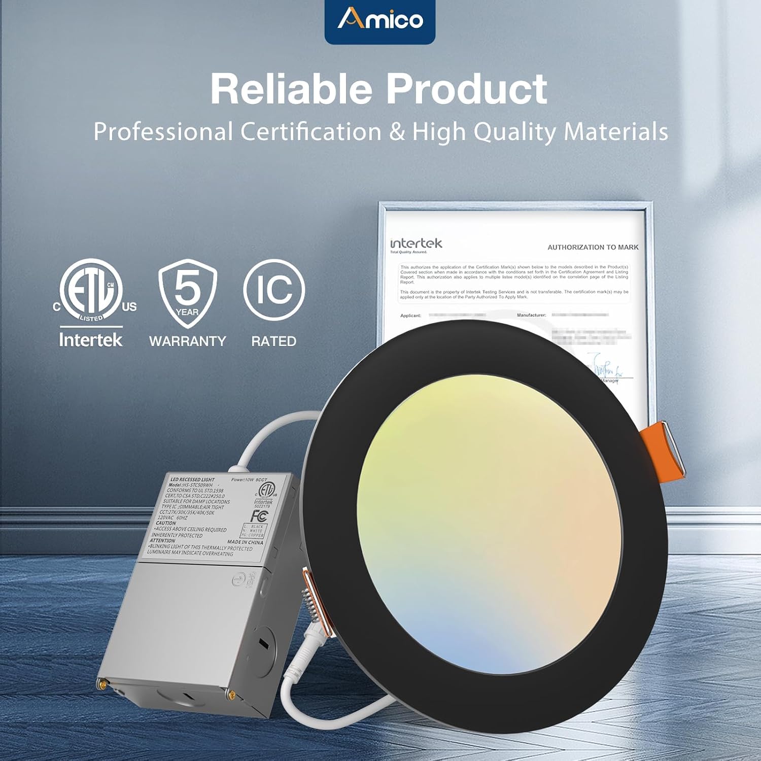 Thumbnail 6 de Amico 6-inch LED recessed light