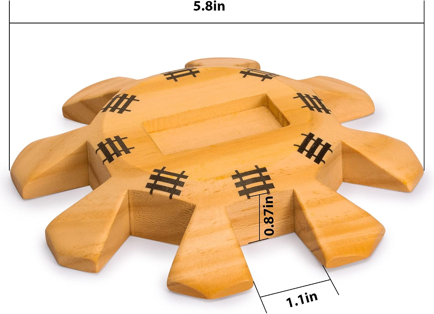 Thumbnail 3 de Yellow Mountain Imports Wooden Hub Centerpiece for Mexican Train Dominoes (Up to 8 Players)