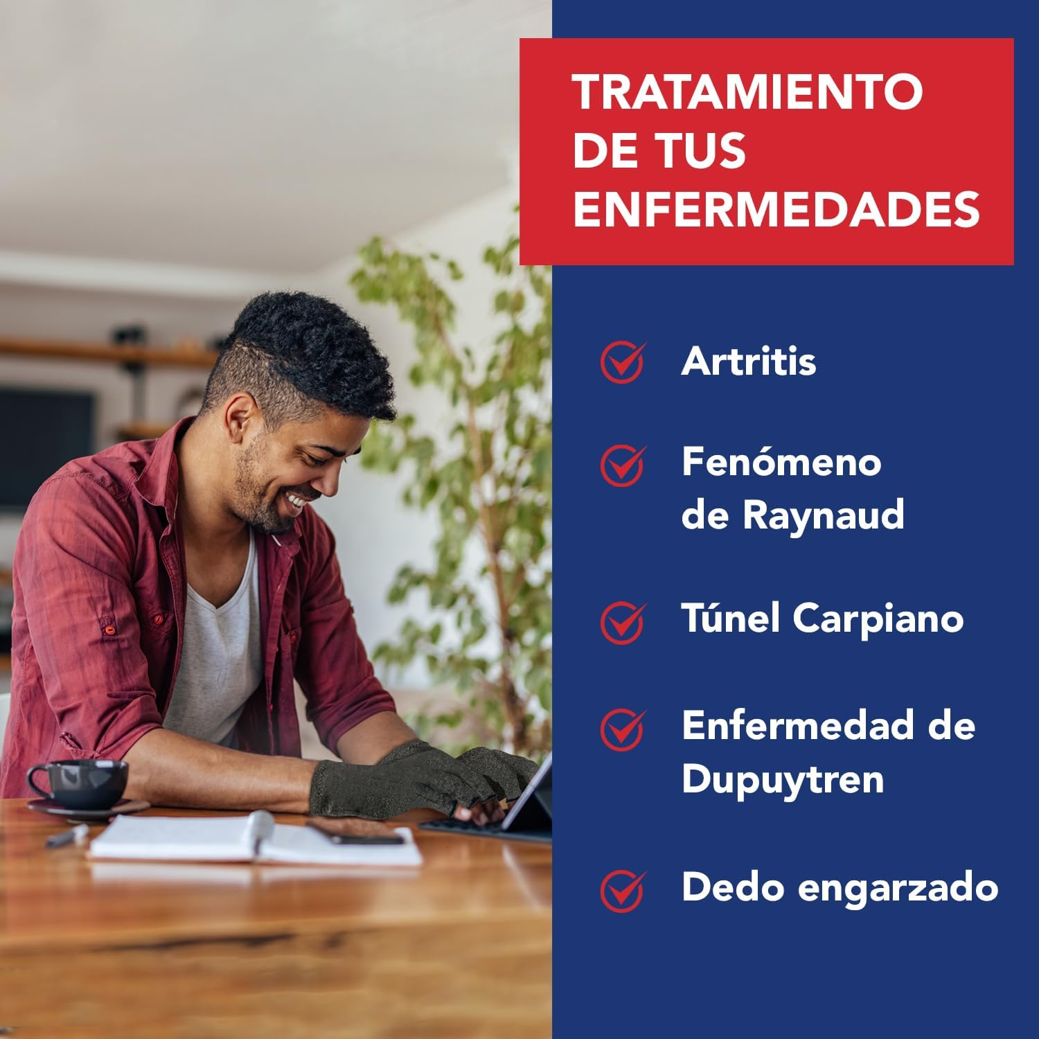 Thumbnail 4 de Dr. Arthritis Muñequeras Túnel Carpiano con Férula 🖐️ Ajustables     