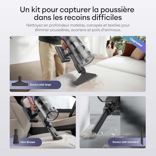 Thumbnail 7 de Ultenic U18 Pro – Aspirateur balai sans fil avec GreenEye, 80 min d’autonomie et HEPA H13