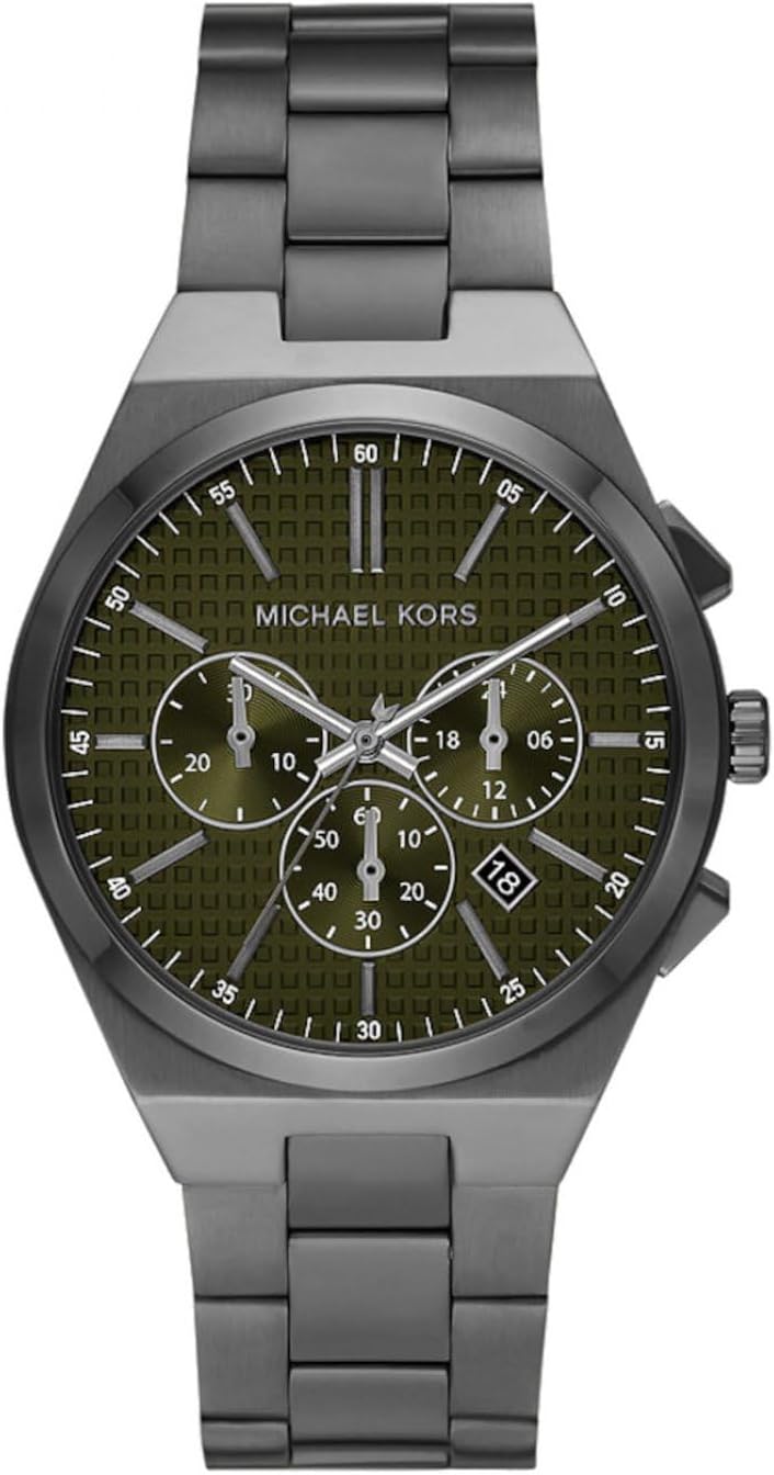 Detalle de Michael Kors Runway Watch für Herren – Quarz, Edelstahl, 44 mm