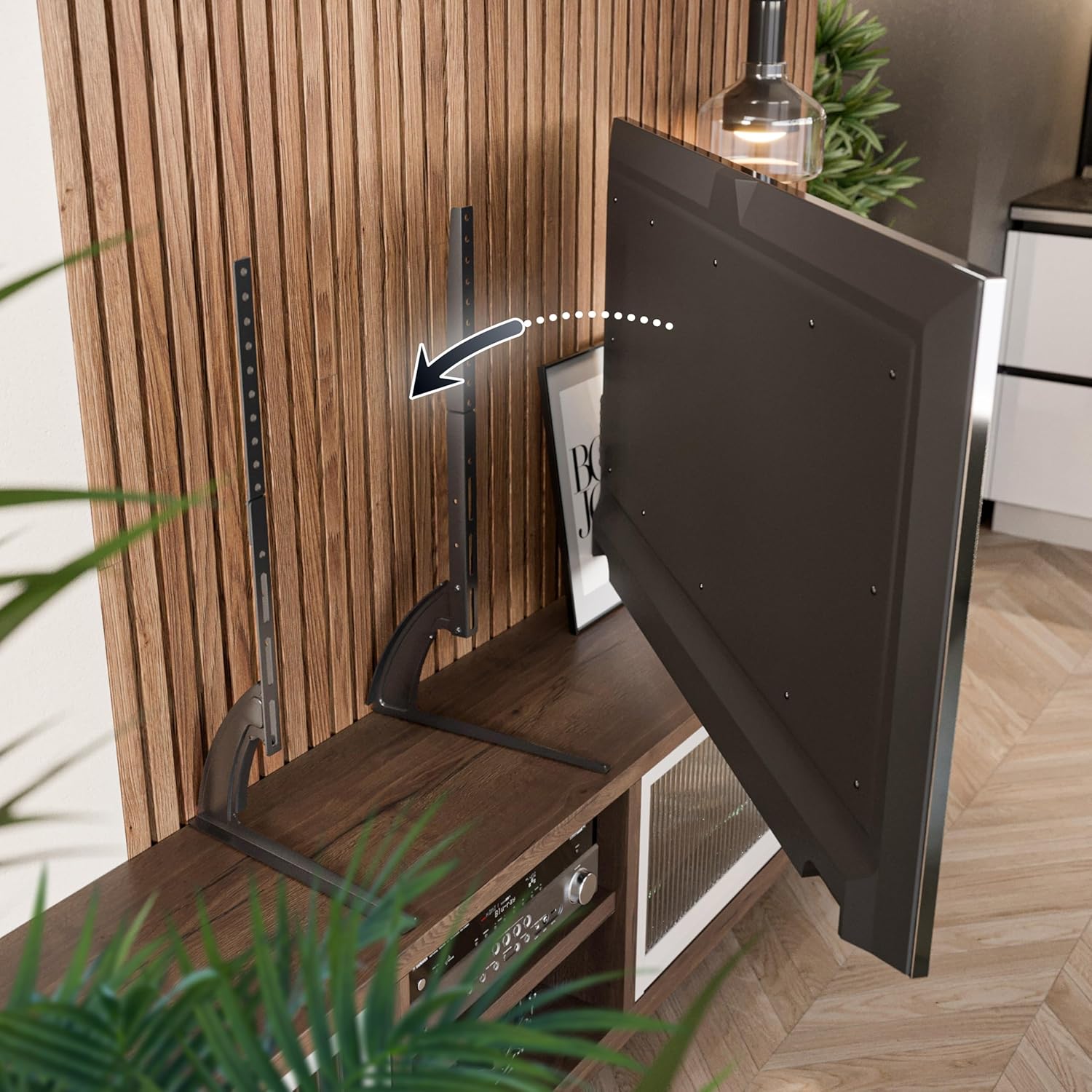 Thumbnail 2 de RICOO FS502 Support TV sur Pied 30-65" 40kg