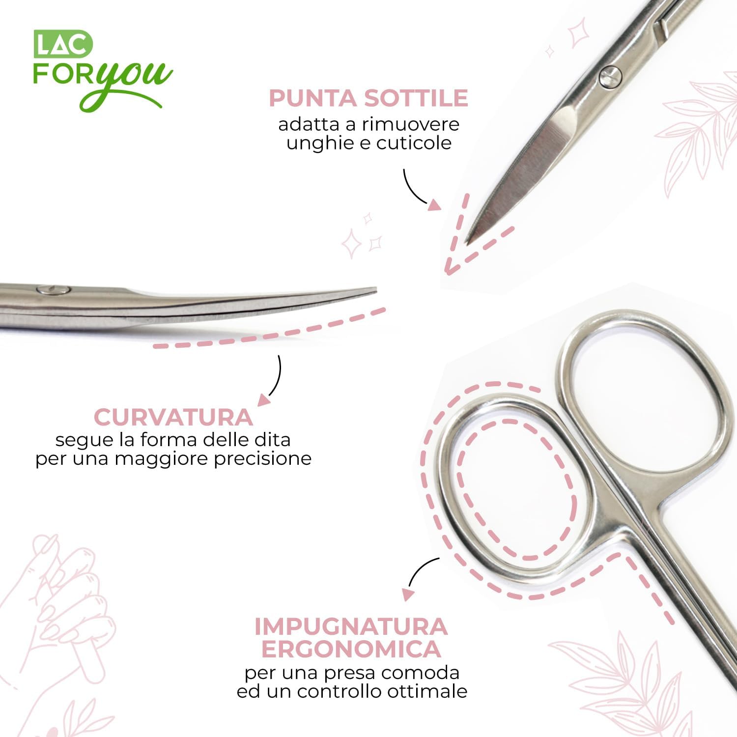 Thumbnail 1 de LAC FOR YOU Forbicine Unghie 9 cm 💅