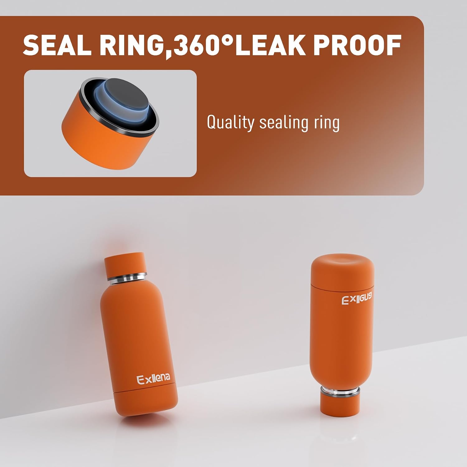 Detalle 2 de Exllena Insulated Water Bottle 350ml with Clip