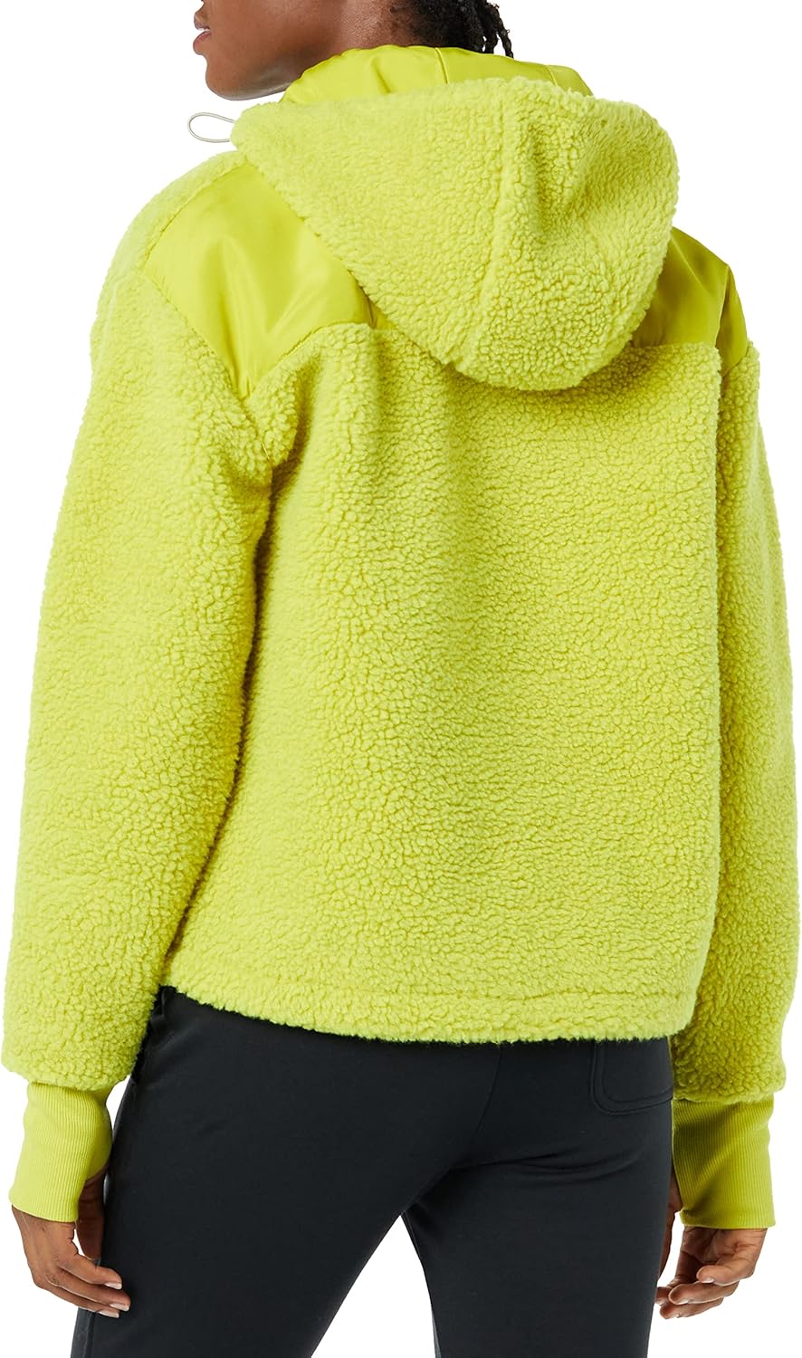 Detalle 2 de Amazon Essentials Donna Felpa con Cappuccio e Bottoni in Pile Teddy