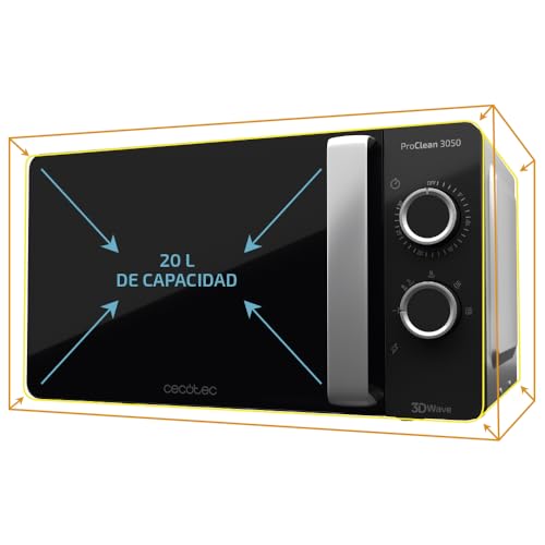 Thumbnail 1 de Cecotec Micro-ondes ProClean 3050 20 L – design noir et argent, 700 W