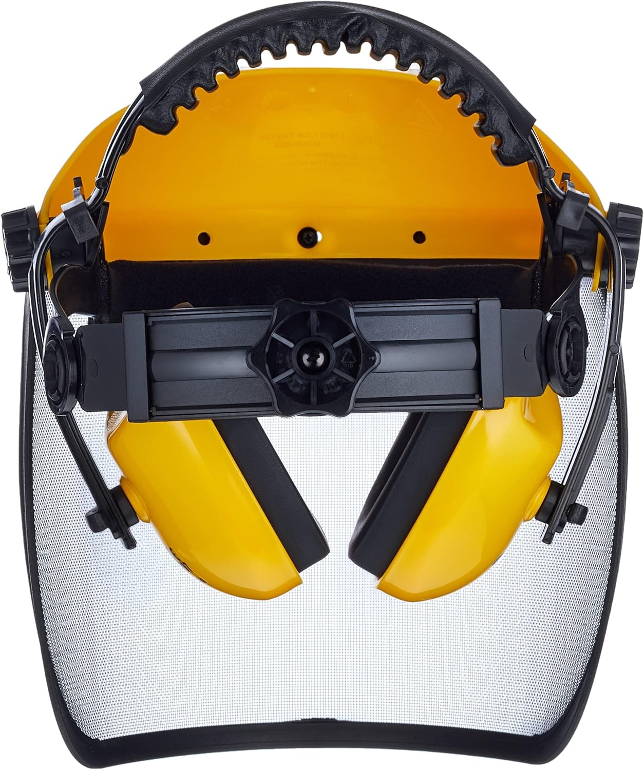 Detalle 1 de Protection combinée Oregon: serre-tête, protège-oreilles antibruit et visière en maille acier, écran facial réglable