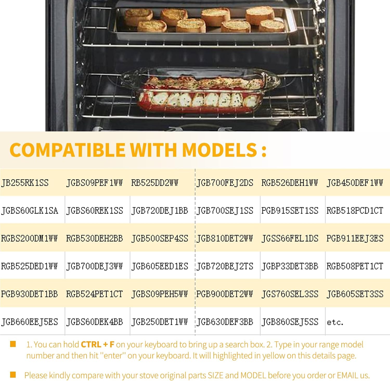 Detalle 1 de Allstare WB48X20249 Oven Rack Replacements, 304 Stainless Steel, 2-Pack