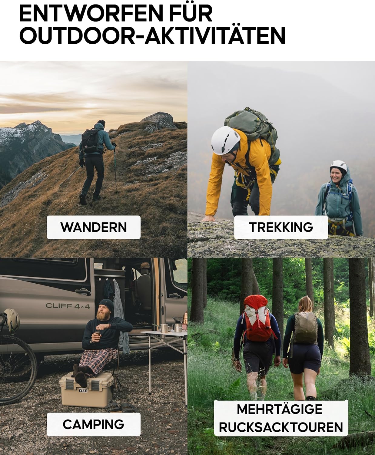 Thumbnail 3 de DANISH ENDURANCE Kurze Merino Wandersocken – 3 Paar, atmungsaktiv, anti-blanken & leicht gepolstert