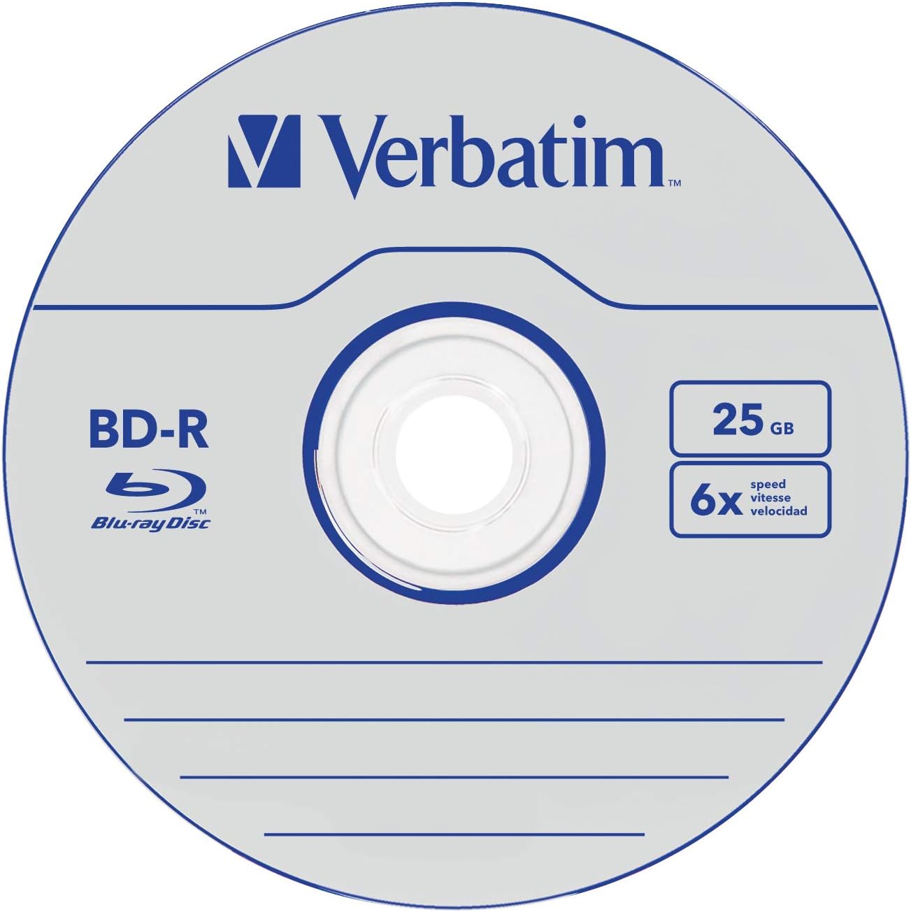 Thumbnail 2 de Verbatim BD-R Single Layer Blu-ray-Disc 25 GB, 6-fache Brenngeschwindigkeit, Kratzschutz – 10er-Spindel