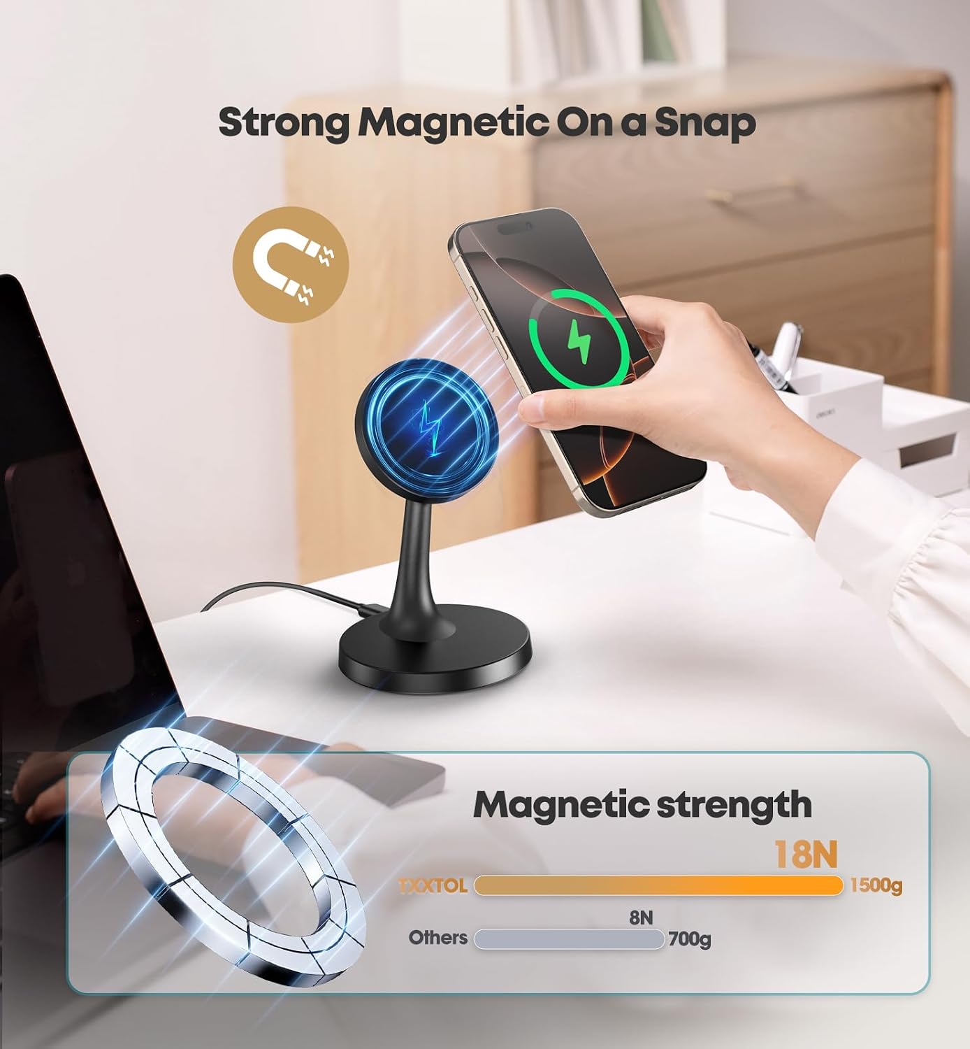 Thumbnail 4 de Magnetic Wireless Charger 15W MagSafe Stand