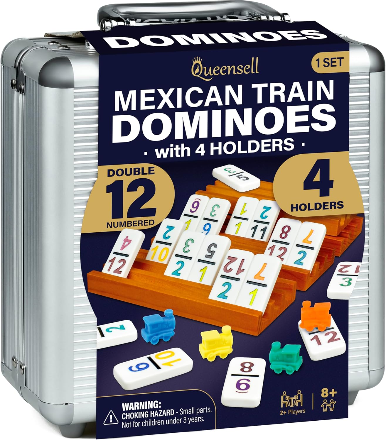 Detalle de Queensell Double 12 Dominoes Set 91 Tiles 🎲