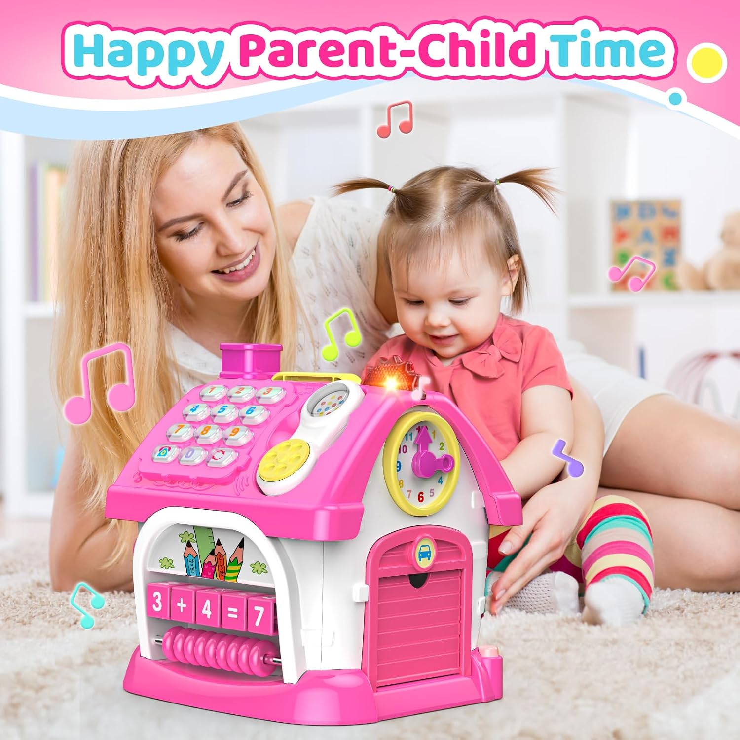 Detalle 1 de Montessori 6-in-1 Activity House for 1–2 Year Old Girls 📼