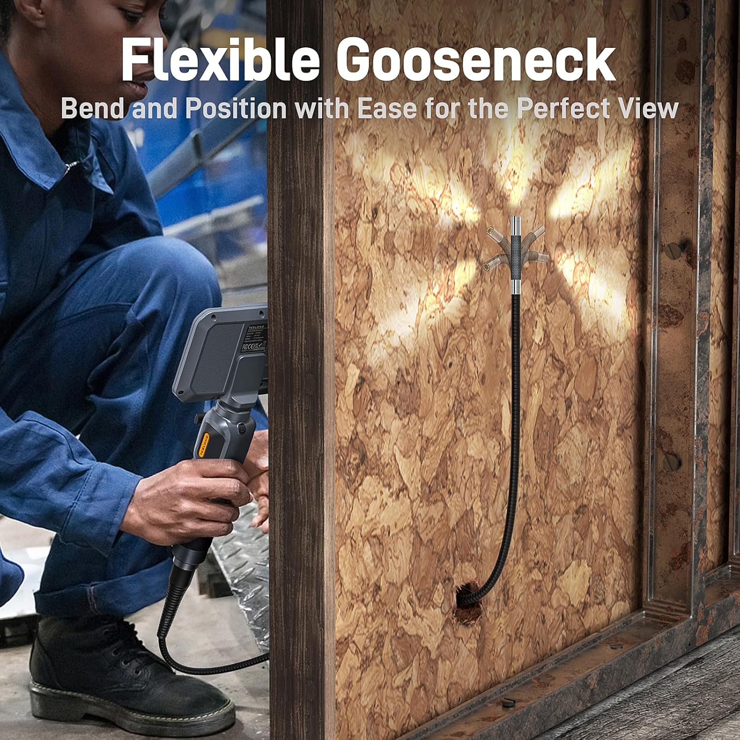 Thumbnail 4 de Teslong Two‑Way Articulating Borescope 5.5mm 📷