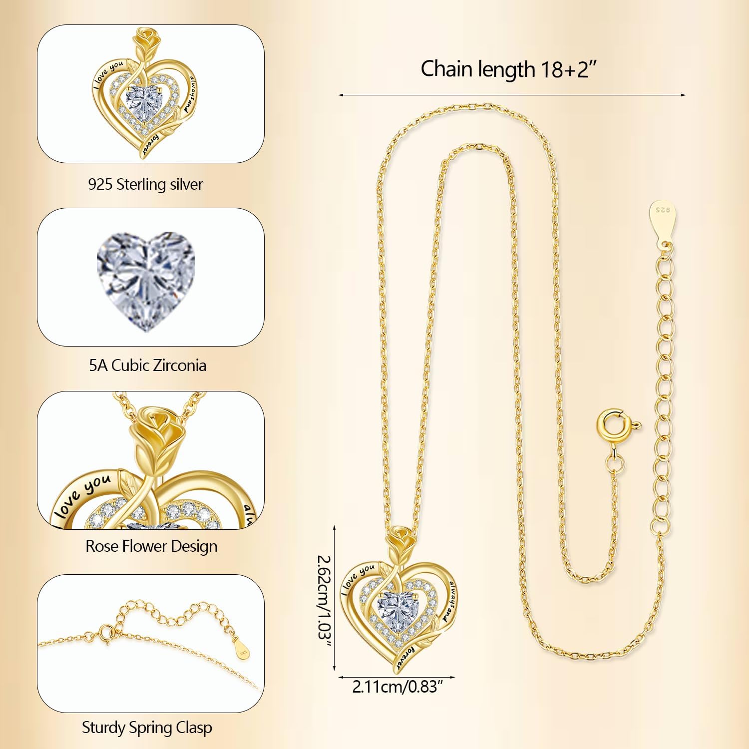 Thumbnail 3 de LAVUMO Collier Femme Argent Sterling 925 45 cm