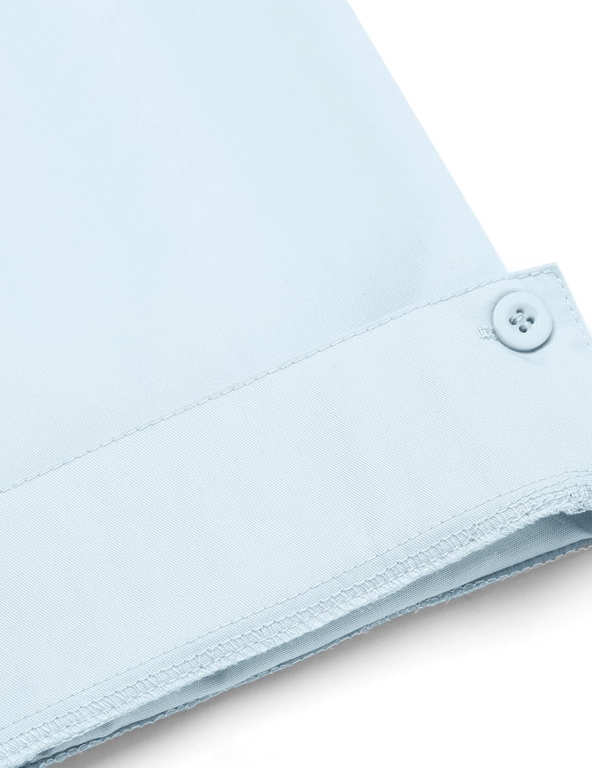 Detalle de Hotouch Damenbluse mit 3/4 Ärmeln, Slim Fit und V-Ausschnitt aus Baumwolle (Knopfleiste)